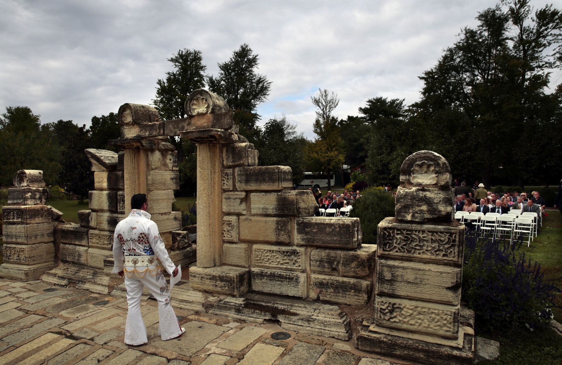 Funeral director plays the King